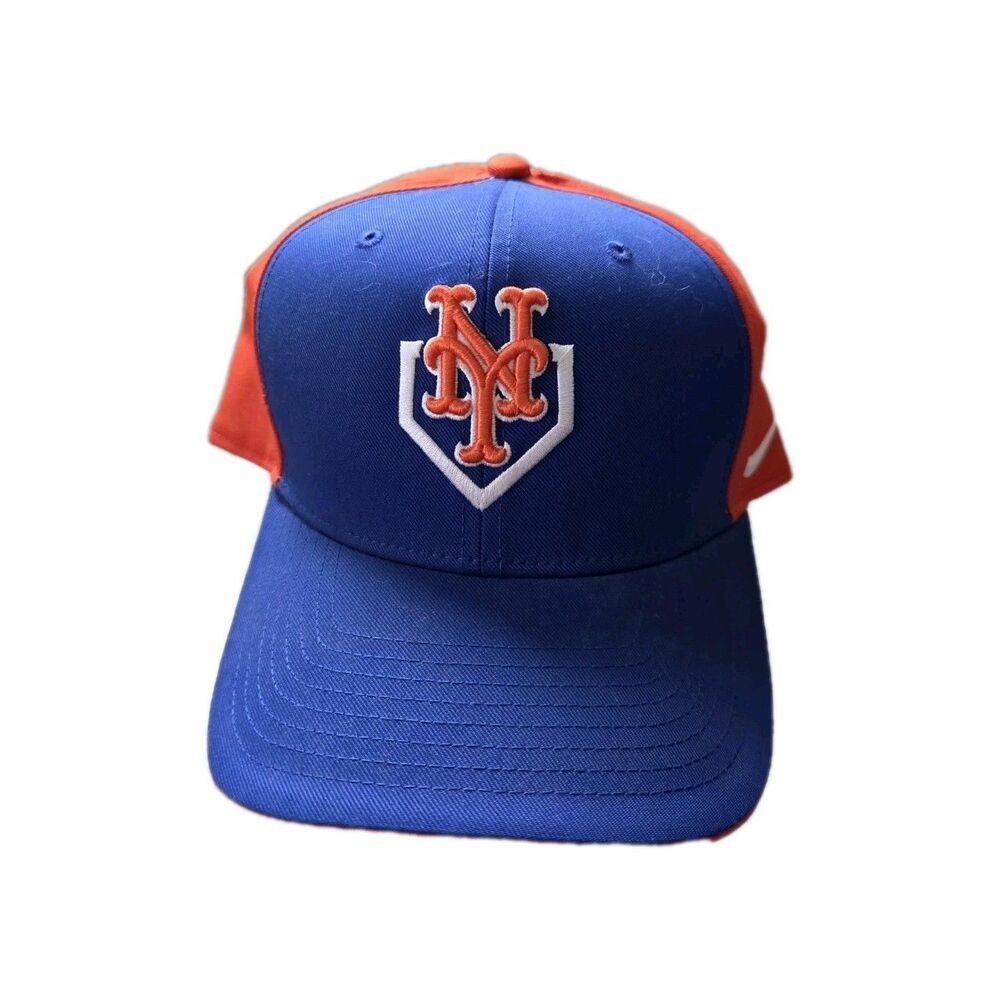 NEW Nike New York Mets Classic99 Dri-FIT Adjustable Hat Blue Orange MLB Cap - Picture 1 of 8
